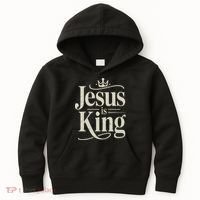 Christian Jesus Christ Is King God Son Kids Hoodie thumb 0
