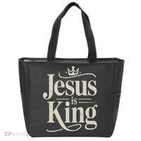 Christian Jesus Christ Is King God Son Tote Bag thumb 0