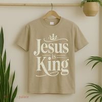 Christian Jesus Christ Is King God Son T-Shirt thumb 2