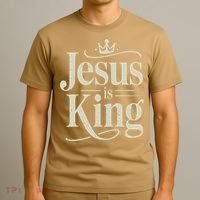 Christian Jesus Christ Is King God Son T-Shirt thumb 3