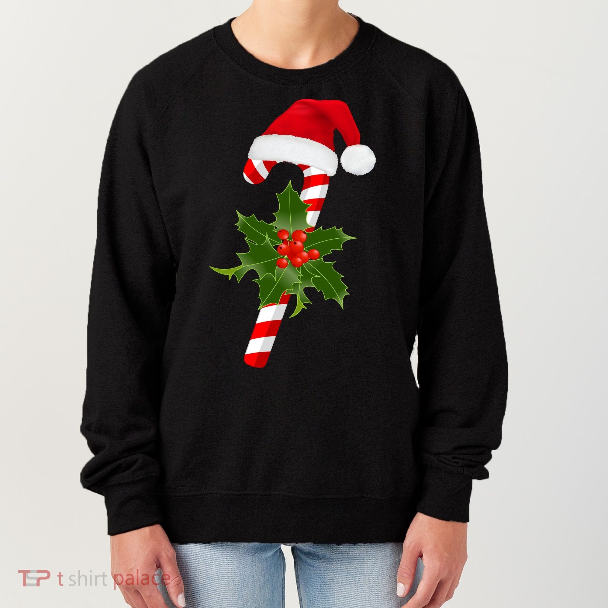 Christmas Jolly Candy Cane Women's Sweatshirt