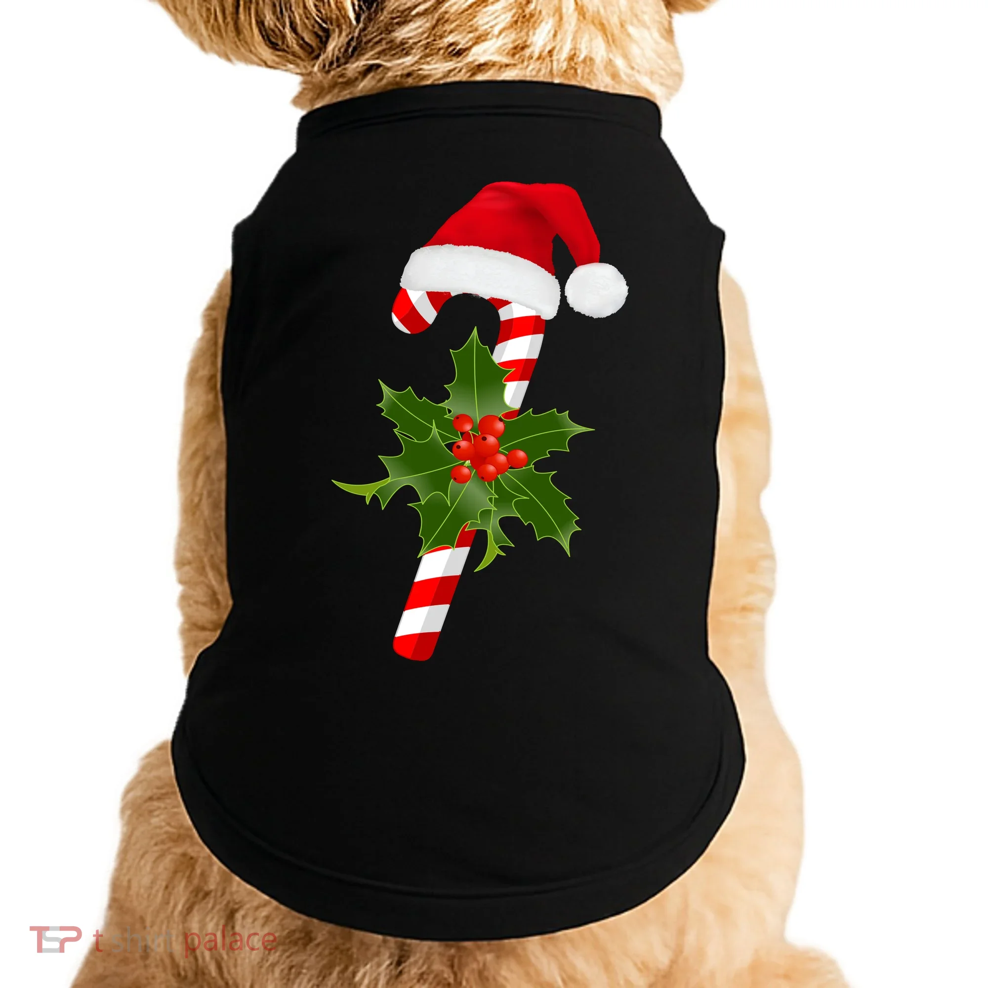Christmas Jolly Candy Cane Doggie Tank