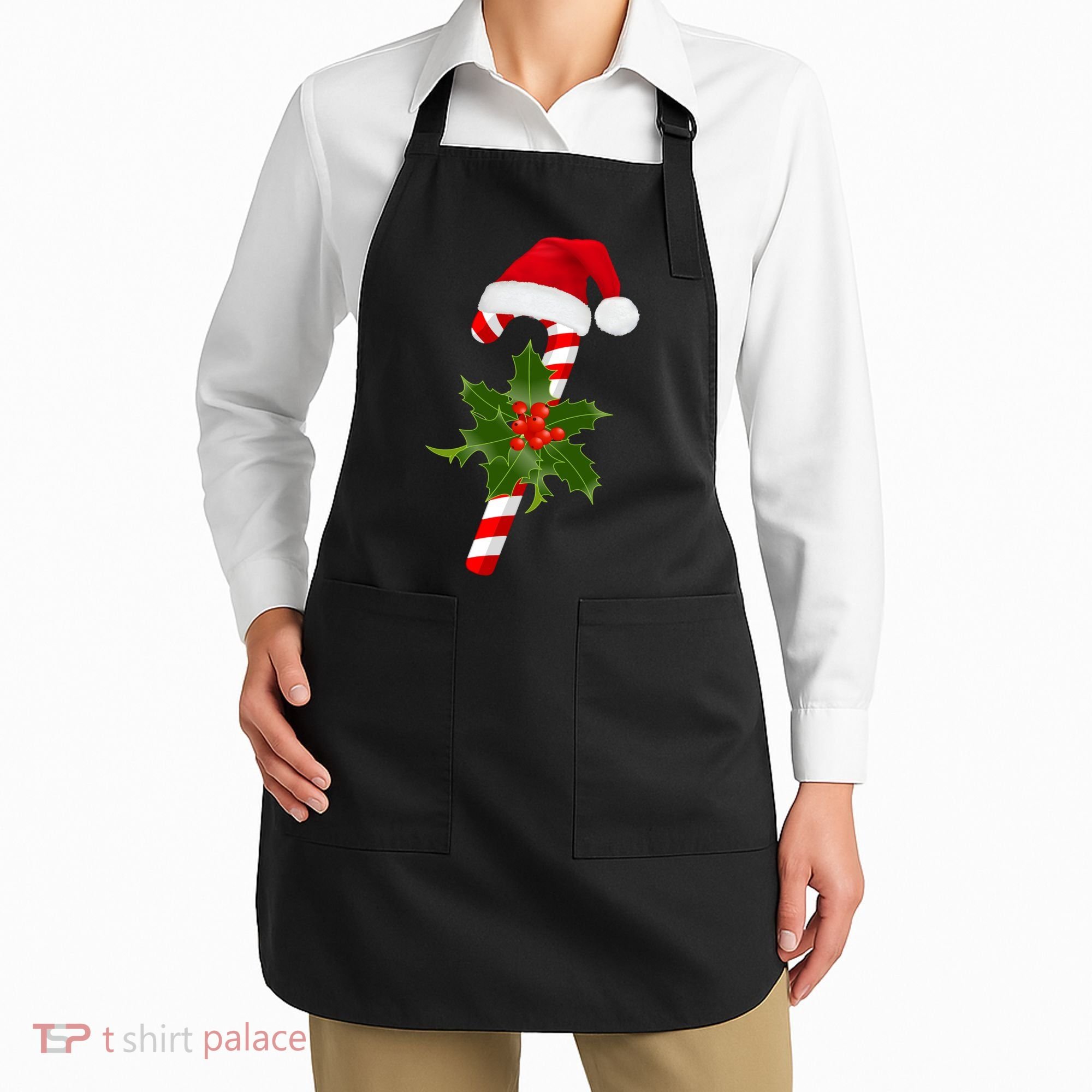 Christmas Jolly Candy Cane Apron
