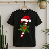Christmas Jolly Candy Cane T-Shirt thumb 2