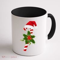 Christmas Jolly Candy Cane Coffee Mug thumb 1