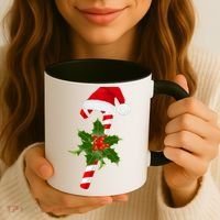 Christmas Jolly Candy Cane Coffee Mug thumb 3