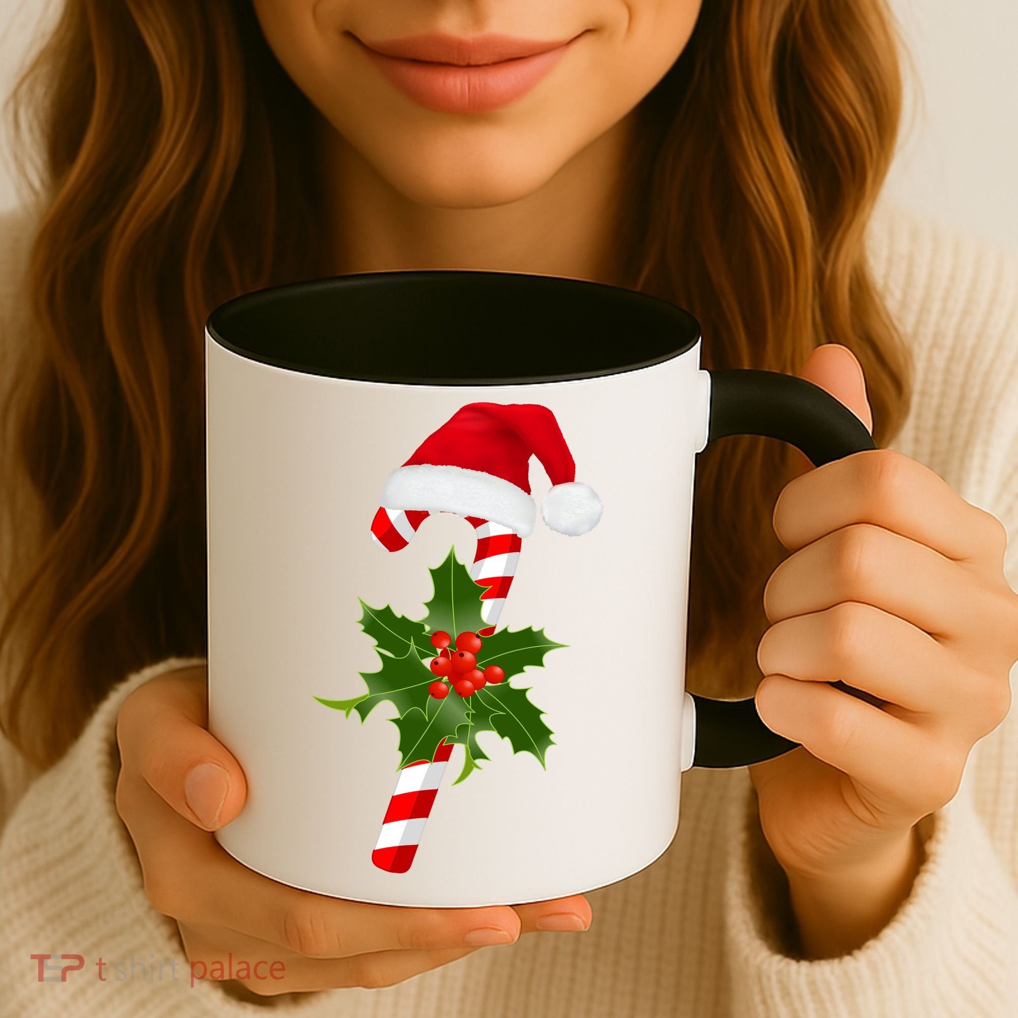 Christmas Jolly Candy Cane Coffee Mug