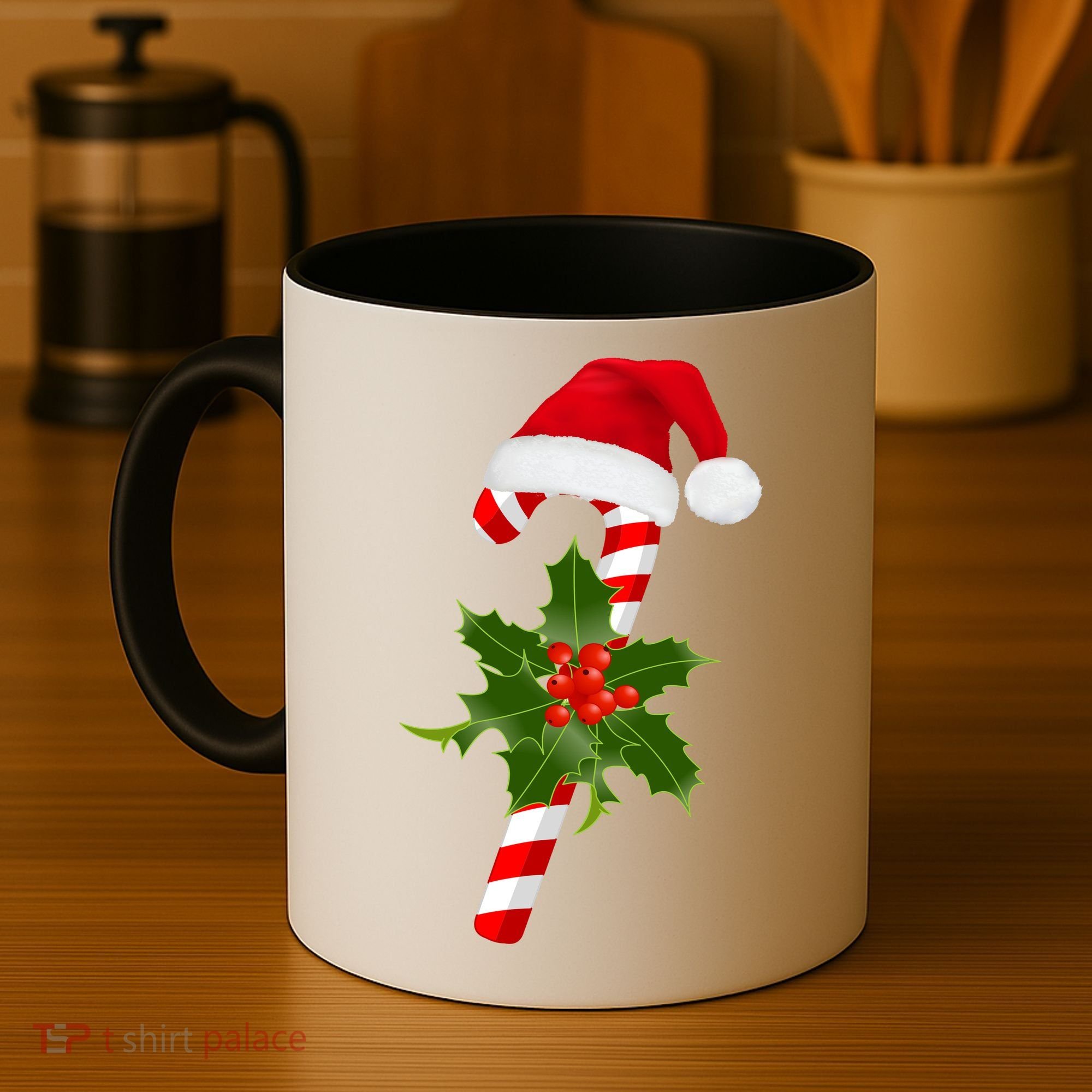 Christmas Jolly Candy Cane Coffee Mug