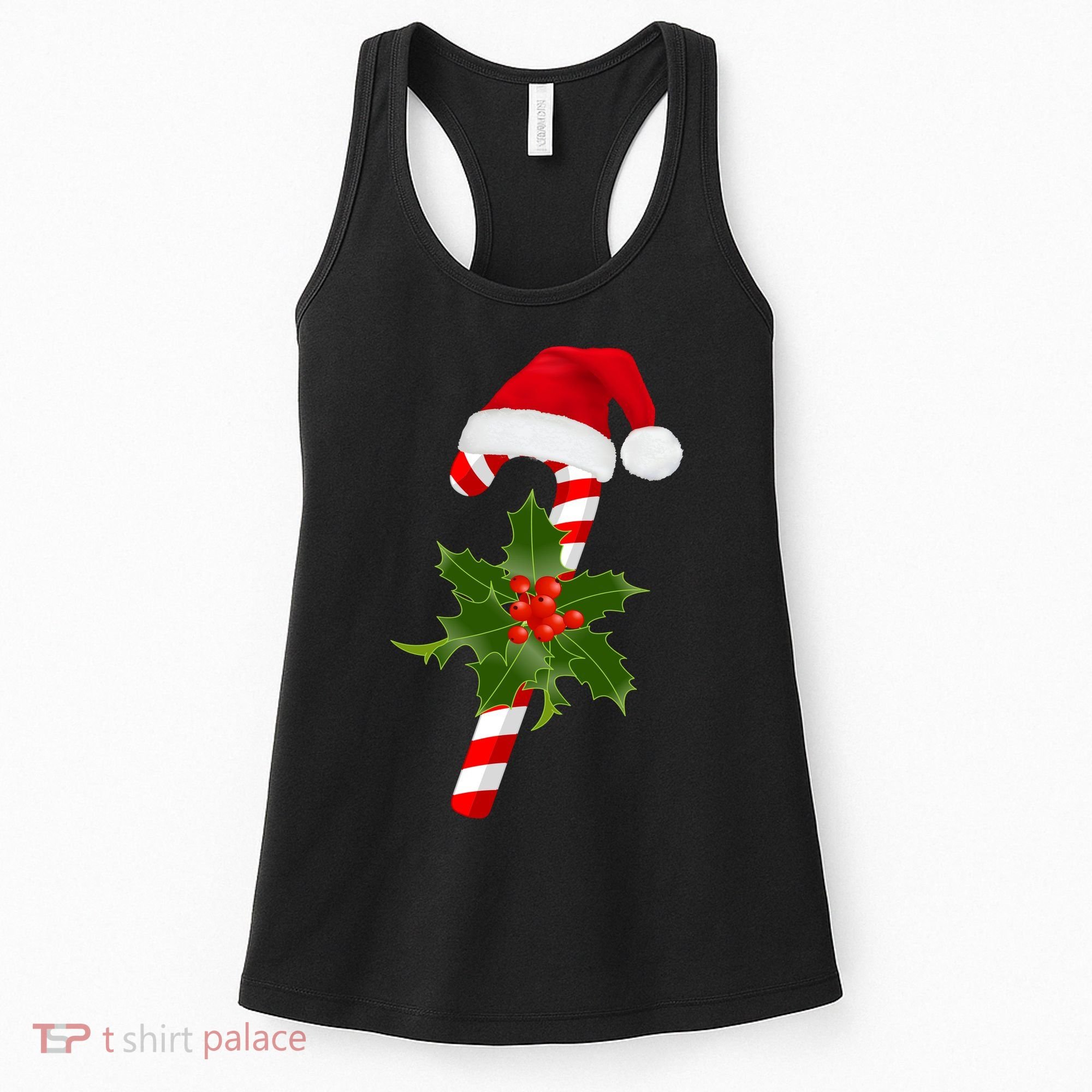 Christmas Jolly Candy Cane Women's Tank Top