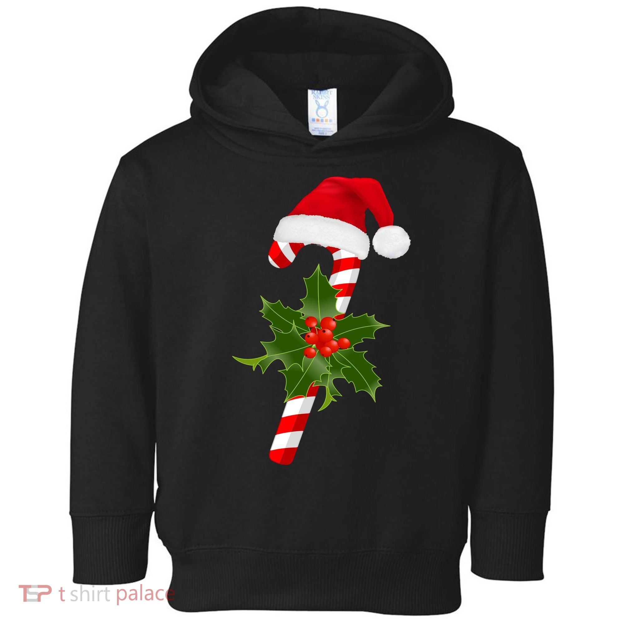 Christmas Jolly Candy Cane Toddler Hoodie