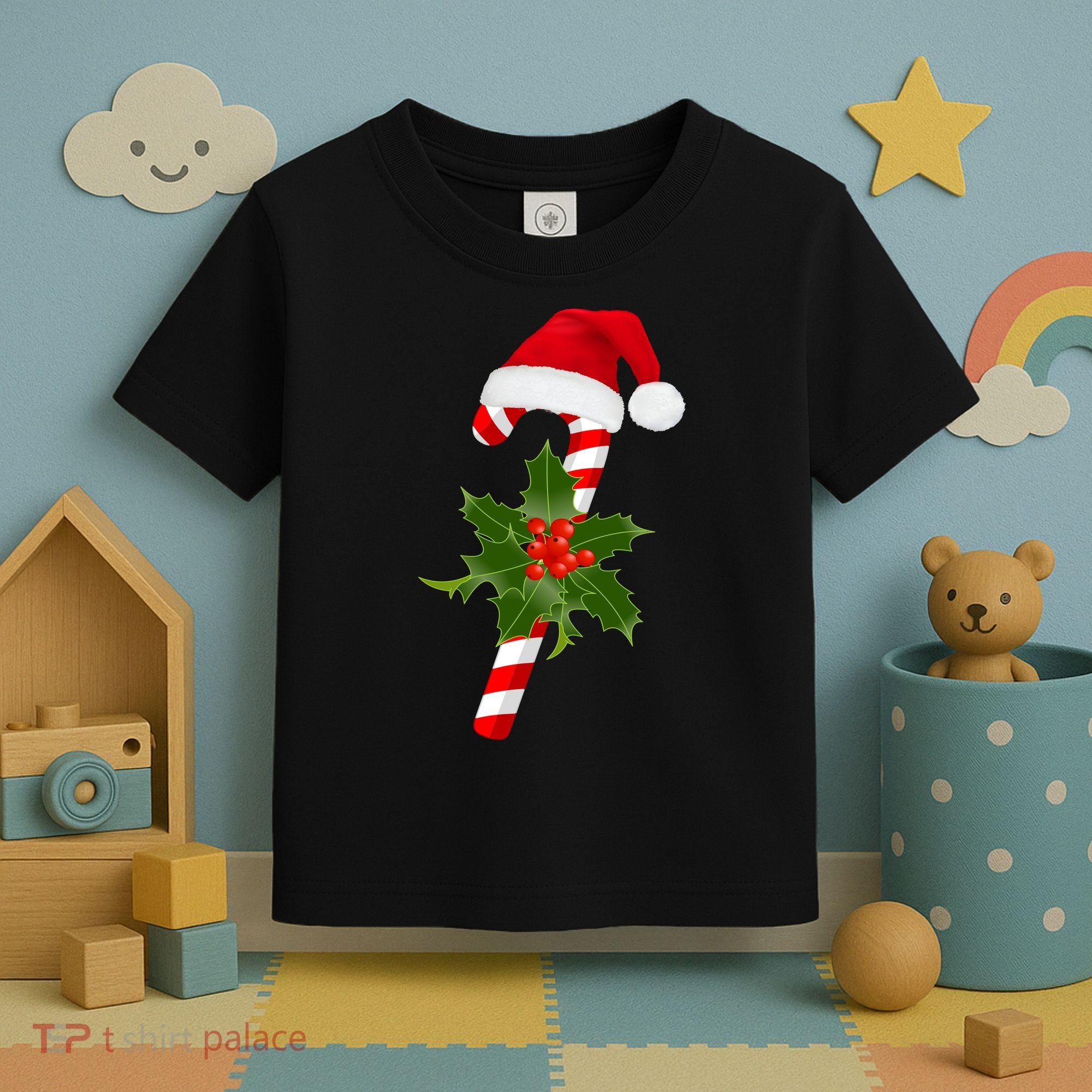 Christmas Jolly Candy Cane Toddler T-Shirt