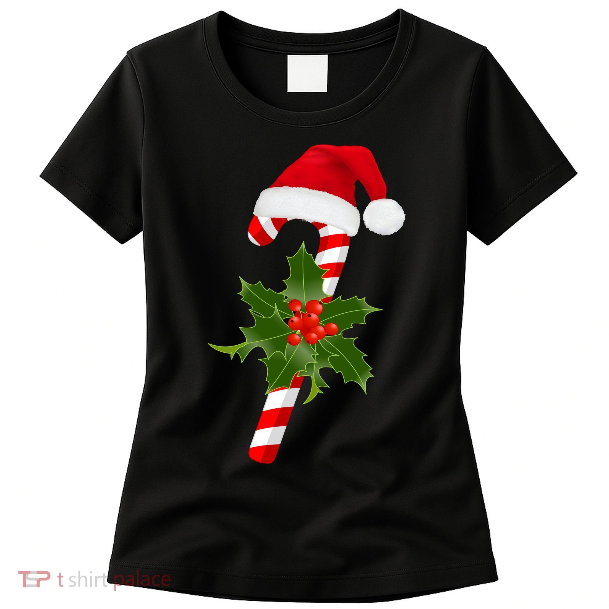 Christmas Jolly Candy Cane Women's T-Shirt