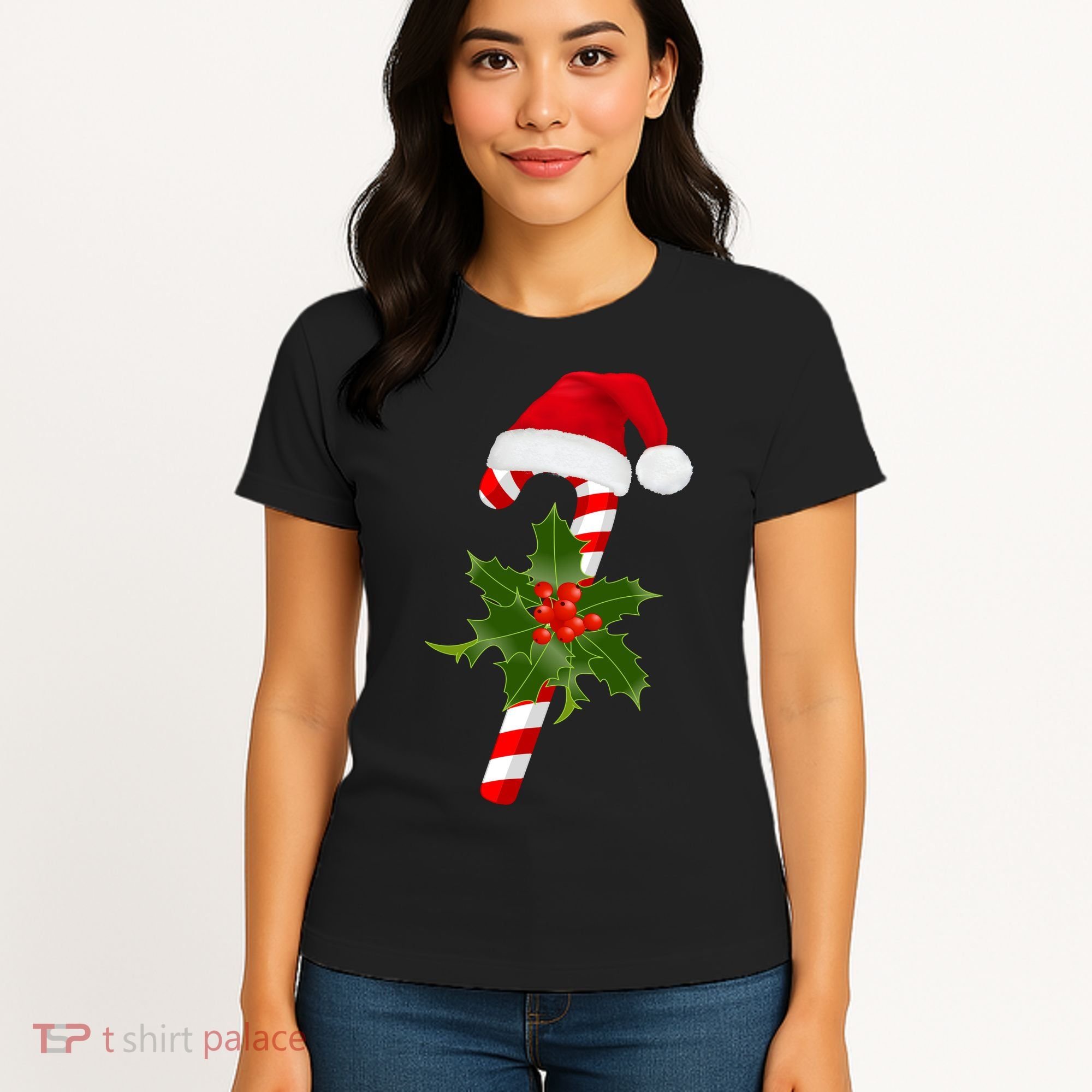 Christmas Jolly Candy Cane Women's T-Shirt