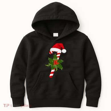 Christmas Jolly Candy Cane Kids Hoodie