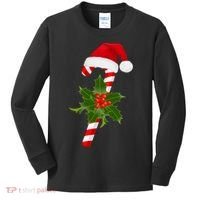 Christmas Jolly Candy Cane Kids Long Sleeve Shirt thumb 0