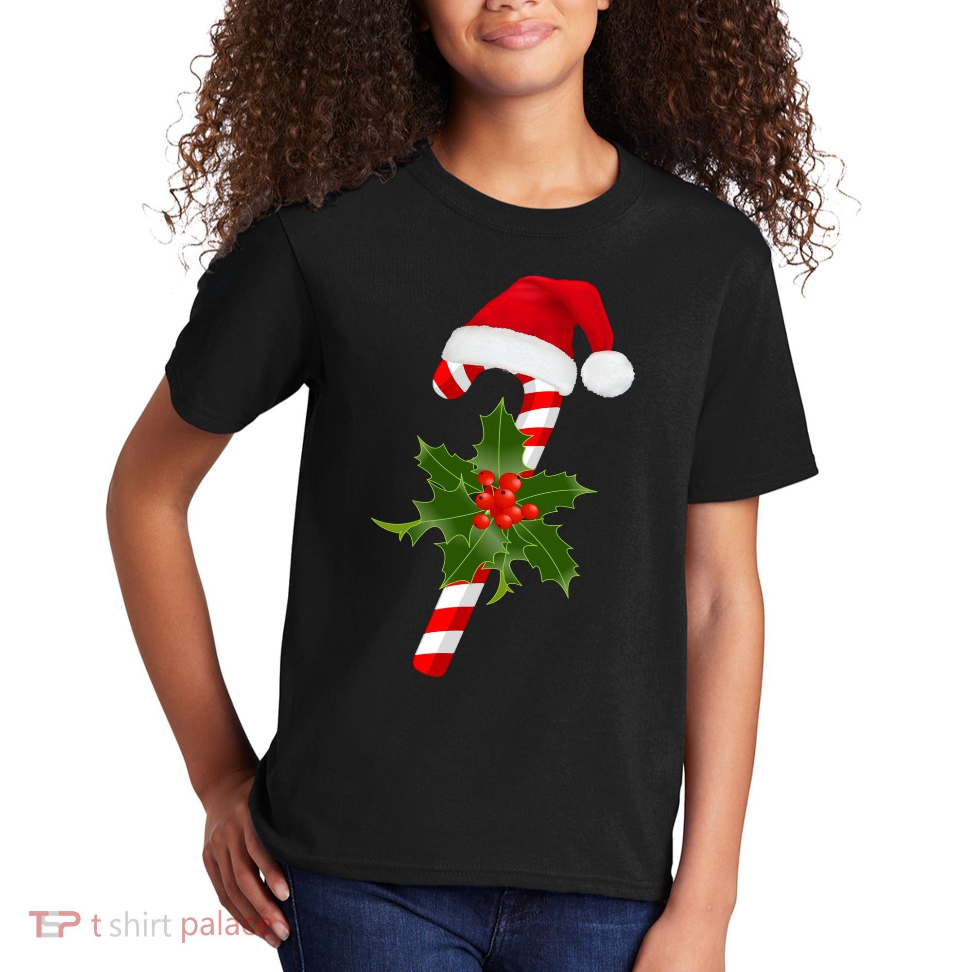 Christmas Jolly Candy Cane Kids T-Shirt