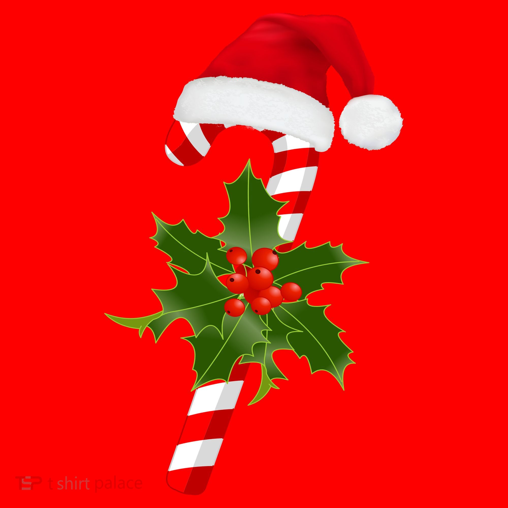 Christmas Jolly Candy Cane Santa Hat