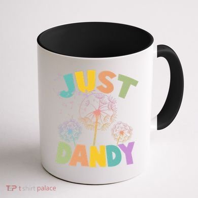 Cute Just Dandy Springtime Dandelions Coffee Mug back
