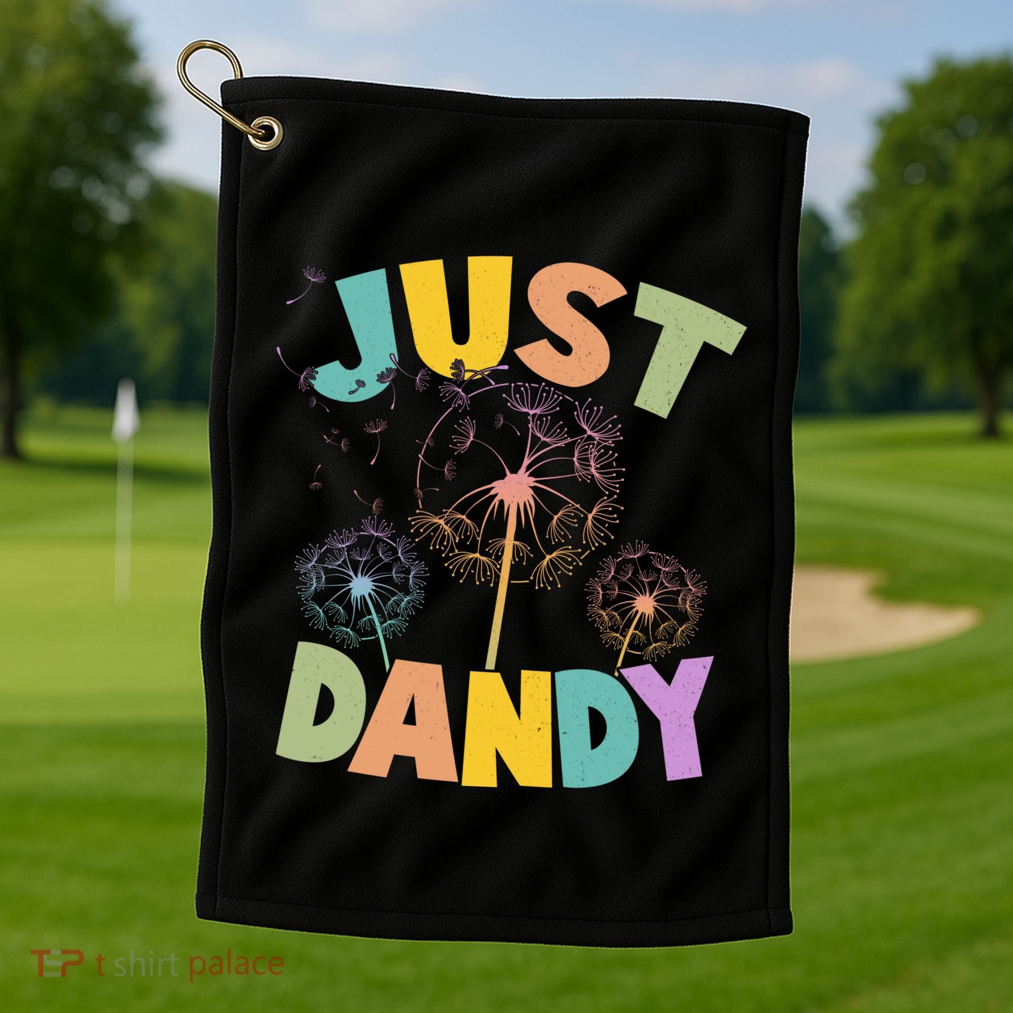 Cute Just Dandy Springtime Dandelions Golf Towel