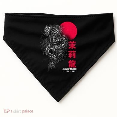 Cool Jasmine Dragon Tea House USA-Made Doggie Bandana