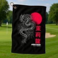 Cool Jasmine Dragon Tea House Golf Towel thumb 1