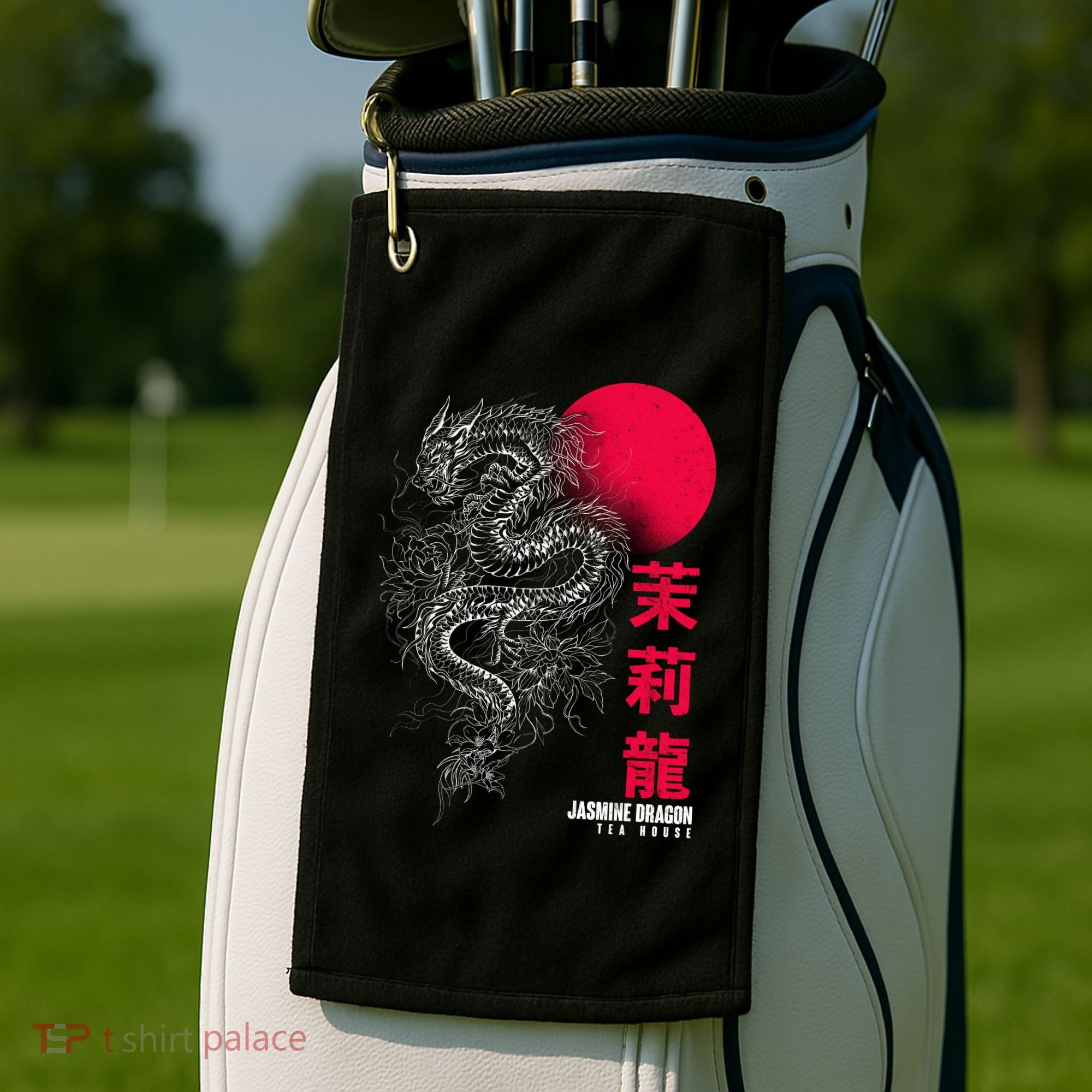 Cool Jasmine Dragon Tea House Golf Towel