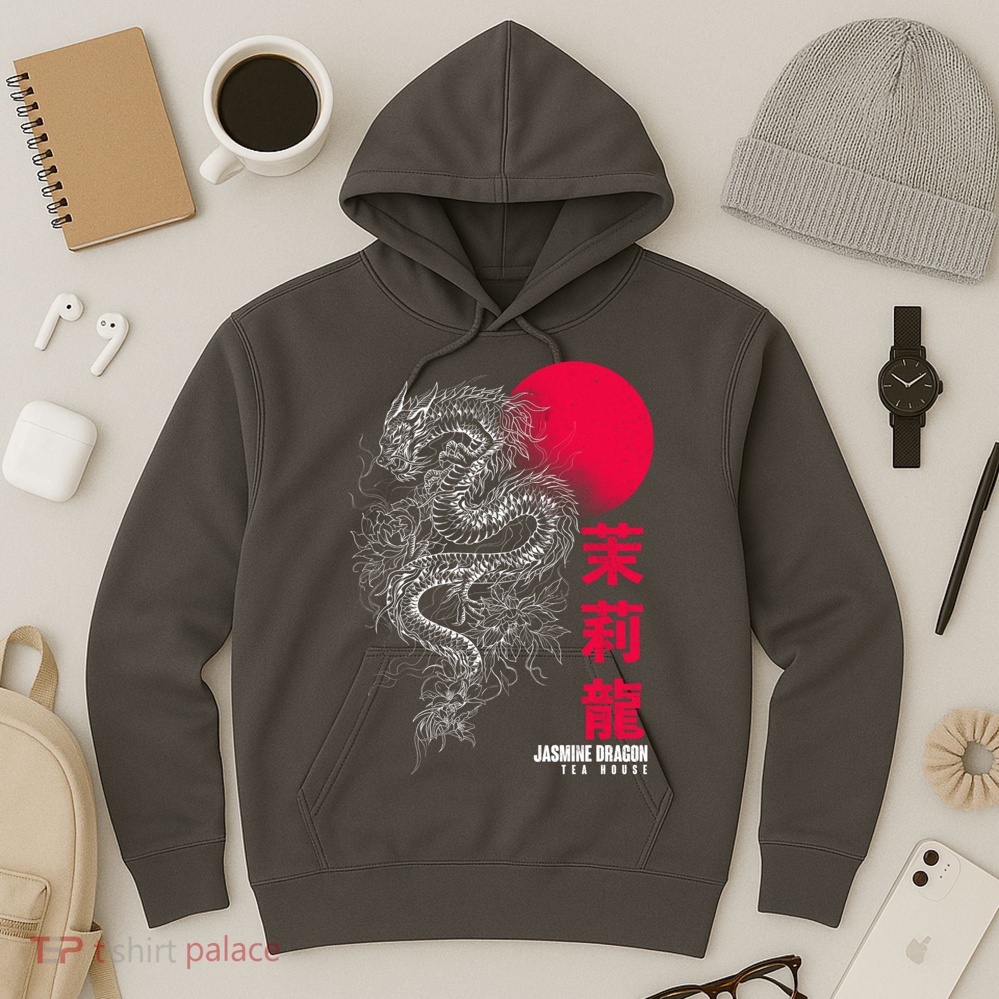 Cool Jasmine Dragon Tea House Hoodie