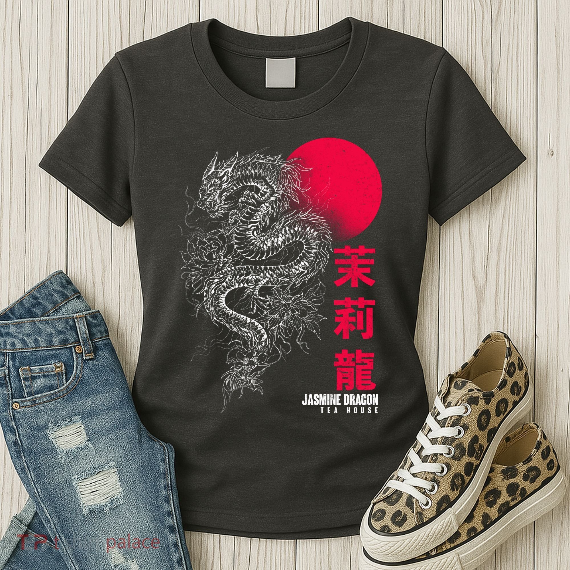 Cool Jasmine Dragon Tea House Women's T-Shirt