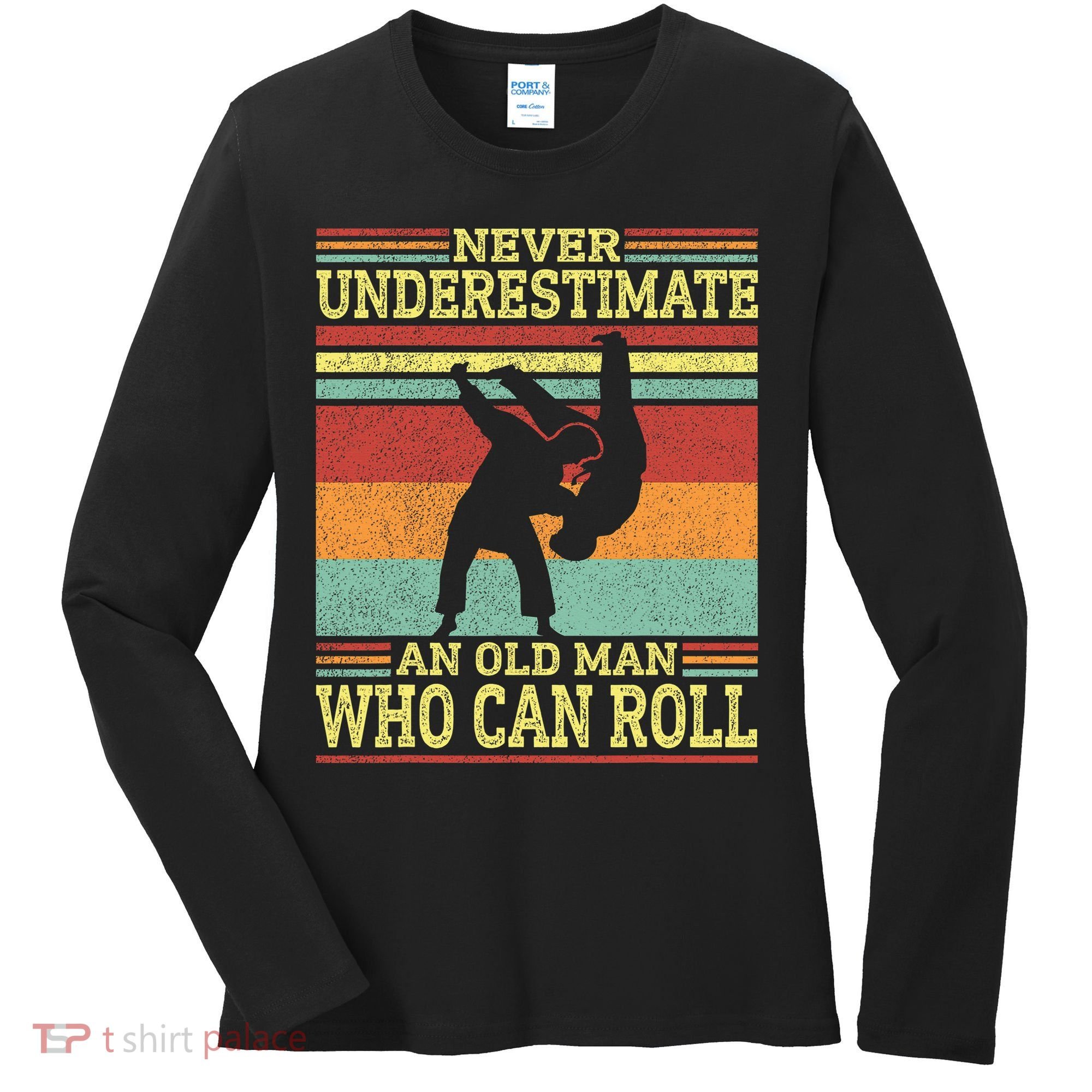 Cool Jujitsu For Dad Martial Brazilian Jiu Jitsu Women's Long Sleeve Shirt