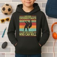 Cool Jujitsu For Dad Martial Brazilian Jiu Jitsu Kids Hoodie thumb 2
