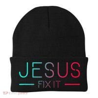 Christian Jesus Fix It Faith Filled Beanie thumb 0