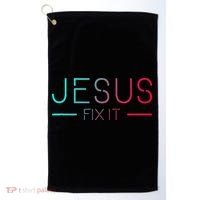 Christian Jesus Fix It Faith Filled Golf Towel thumb 0