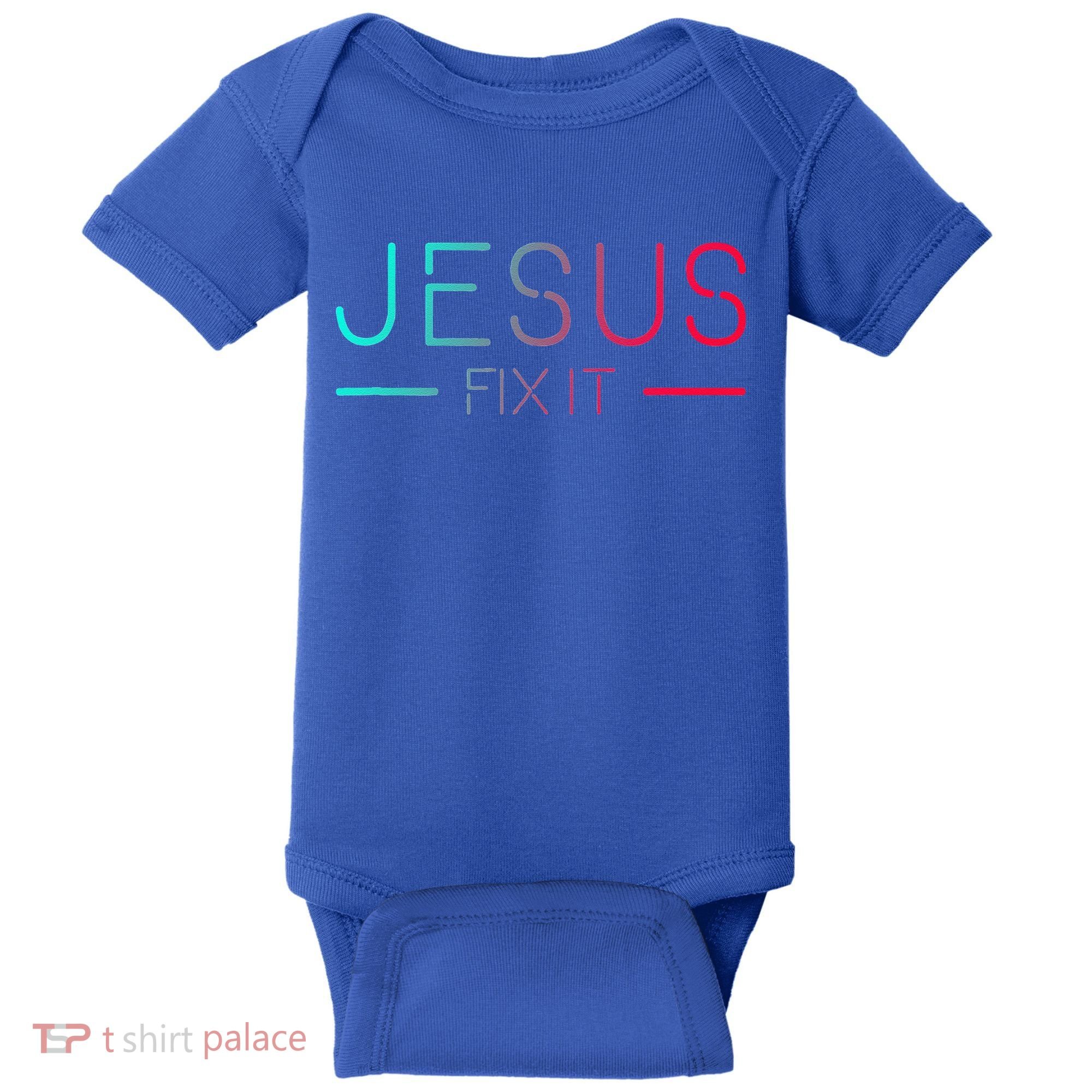 Christian Jesus Fix It Faith Filled Baby Bodysuit