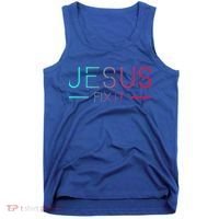 Christian Jesus Fix It Faith Filled Tank Top thumb 0