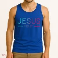 Christian Jesus Fix It Faith Filled Tank Top thumb 3