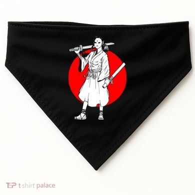 Cool Japanese Fighter And Japan USA-Made Doggie Bandana