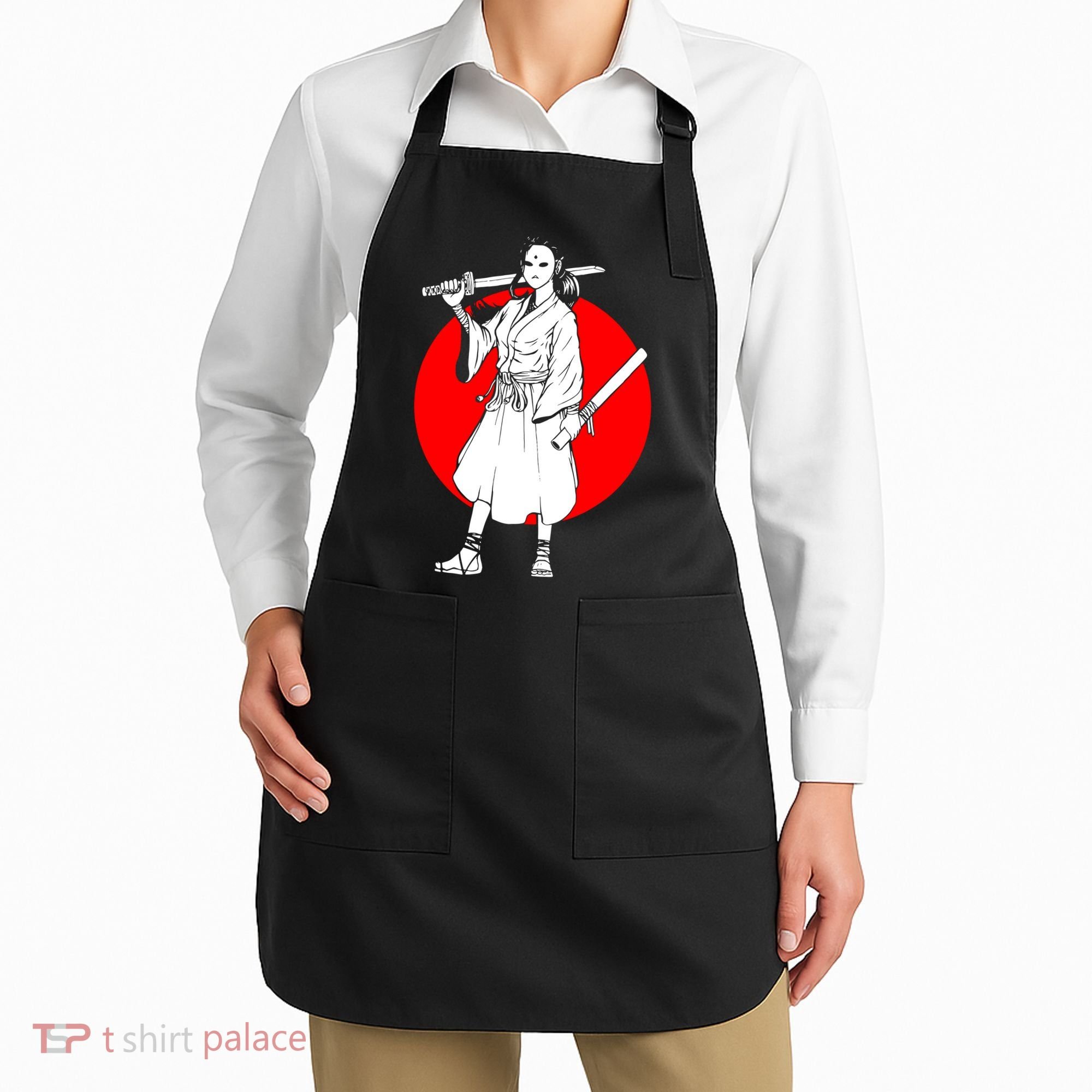 Cool Japanese Fighter And Japan Apron