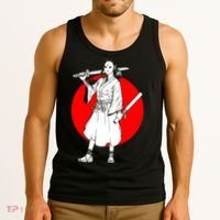 Cool Japanese Fighter And Japan Tank Top thumb 3