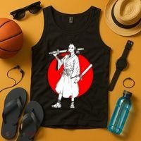Cool Japanese Fighter And Japan Tank Top thumb 4