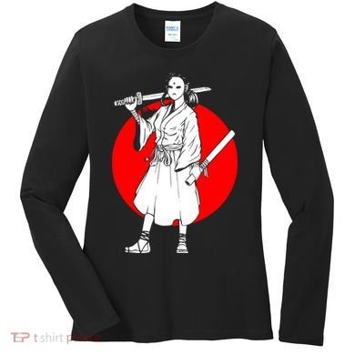 Cool Japanese Fighter And Japan Women's Long Sleeve Shirt