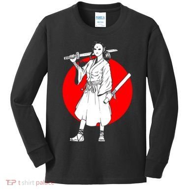Cool Japanese Fighter And Japan Kids Long Sleeve Shirt