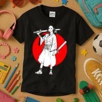 Cool Japanese Fighter And Japan Kids T-Shirt thumb 3