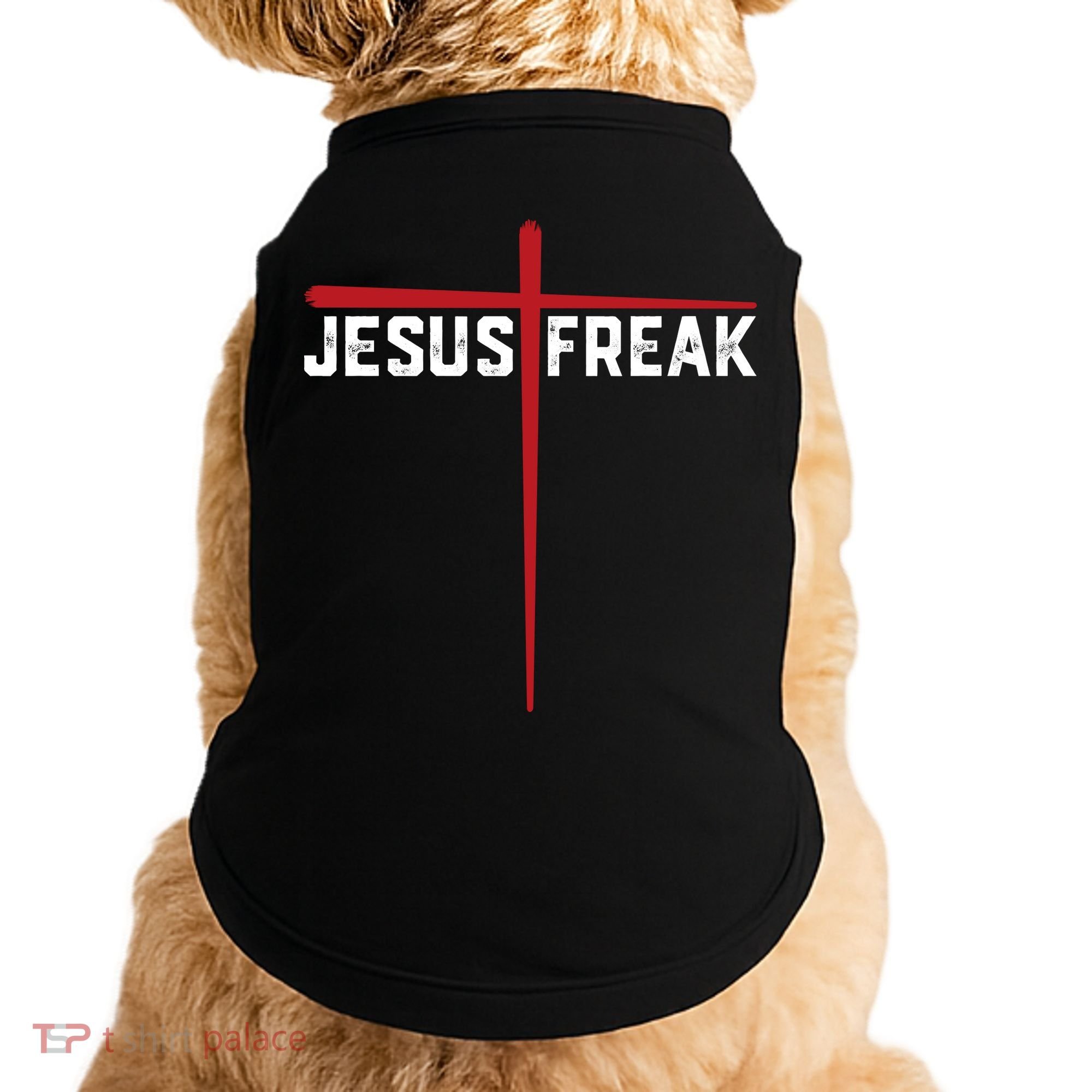 Christian Jesus Freak Red Cross Doggie Tank