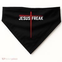 Christian Jesus Freak Red Cross USA-Made Doggie Bandana thumb 0