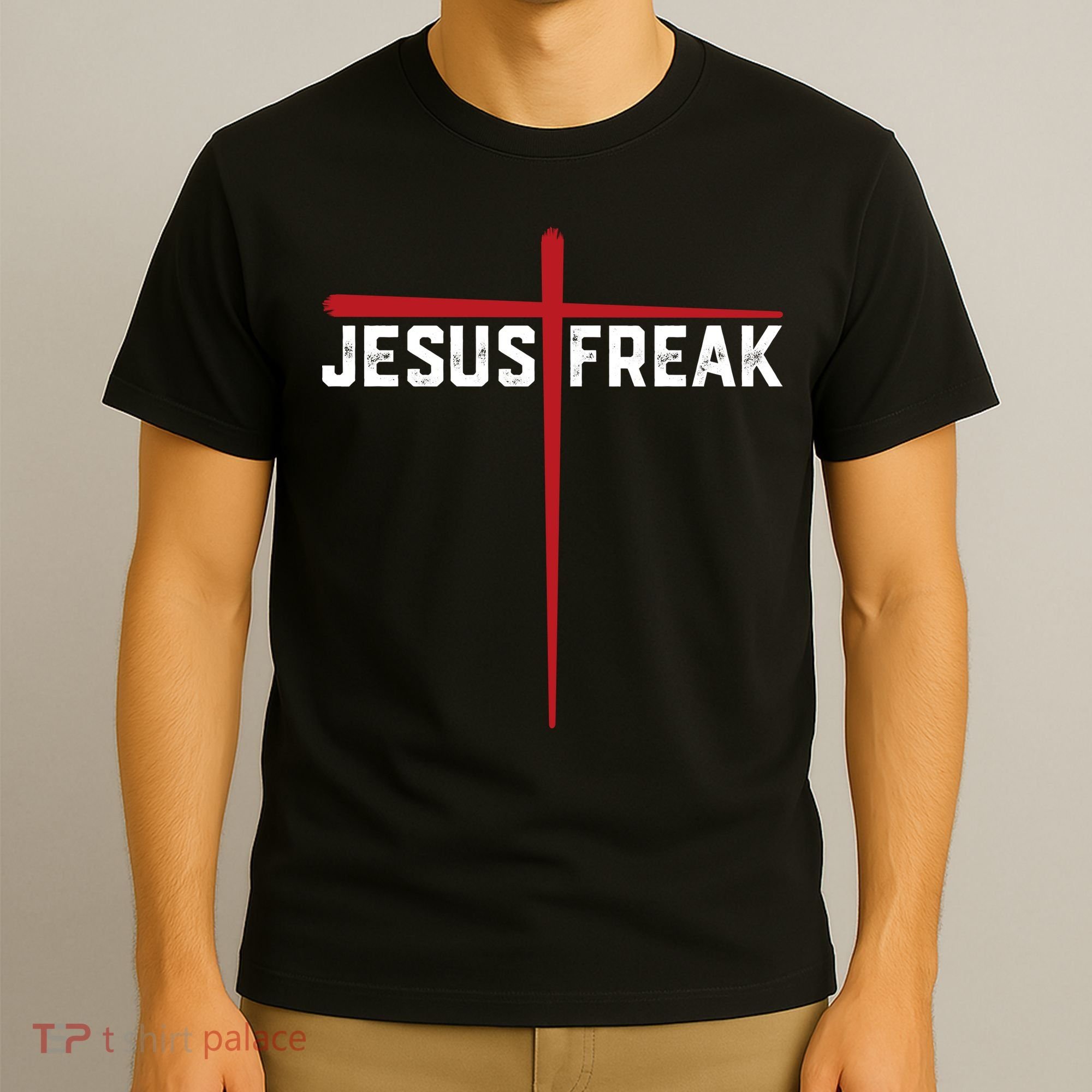 Christian Jesus Freak Red Cross T-Shirt