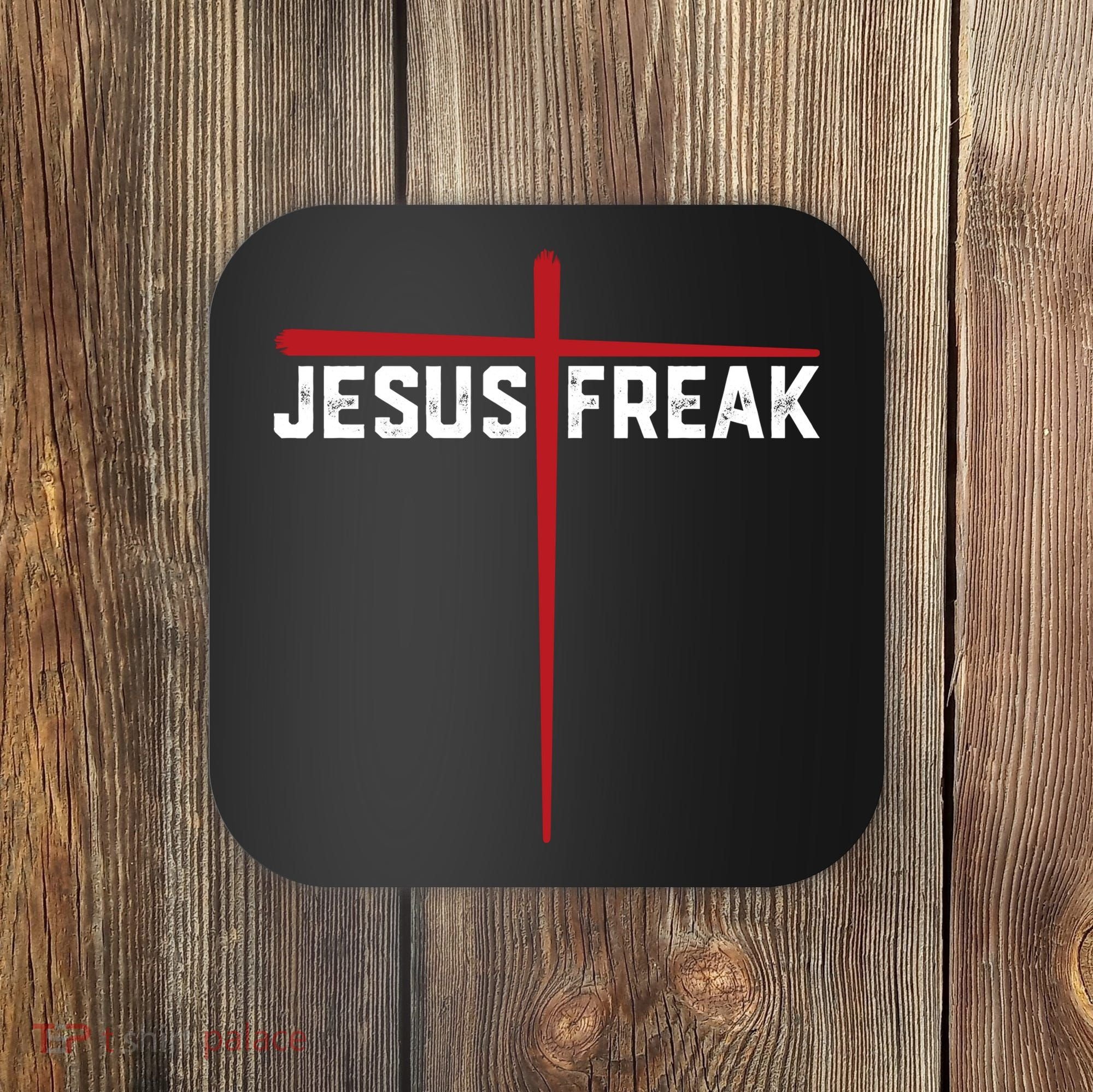 Christian Jesus Freak Red Cross Coaster