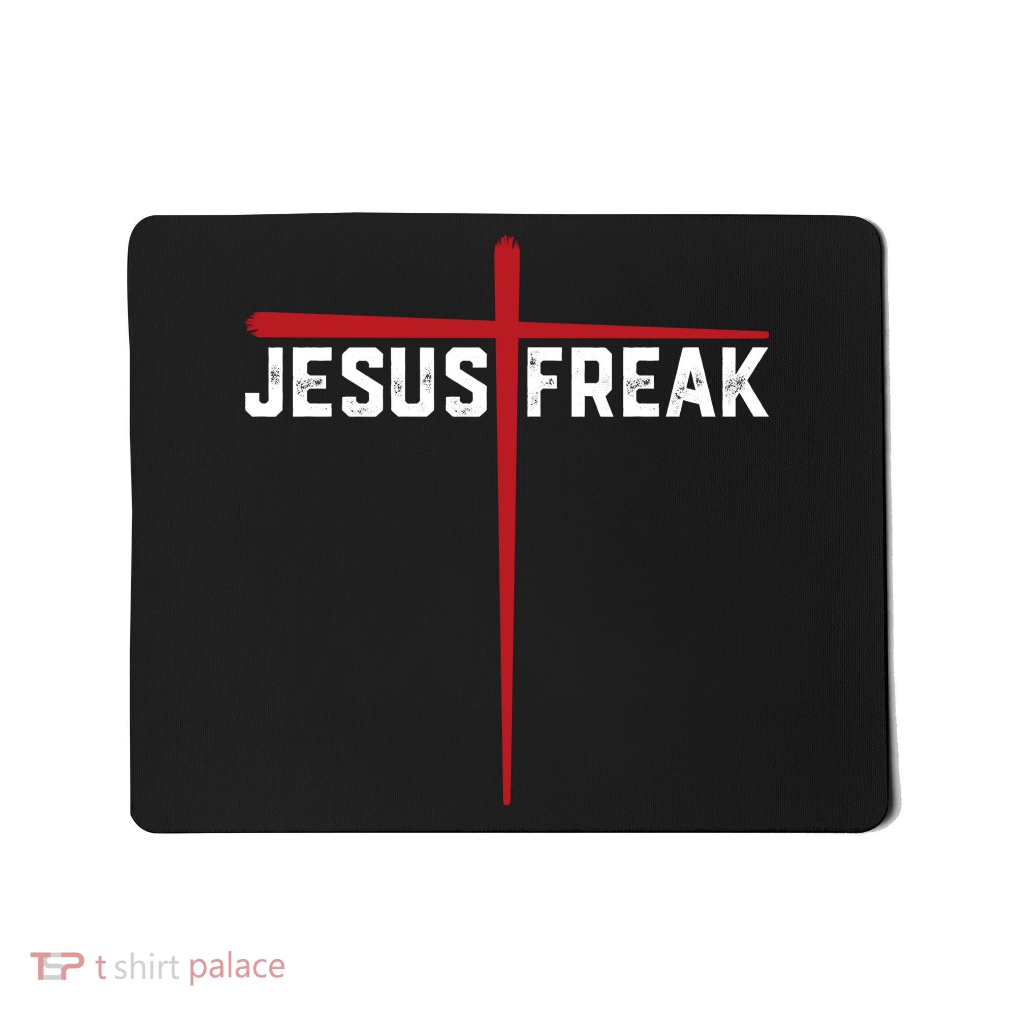 Christian Jesus Freak Red Cross Mousepad