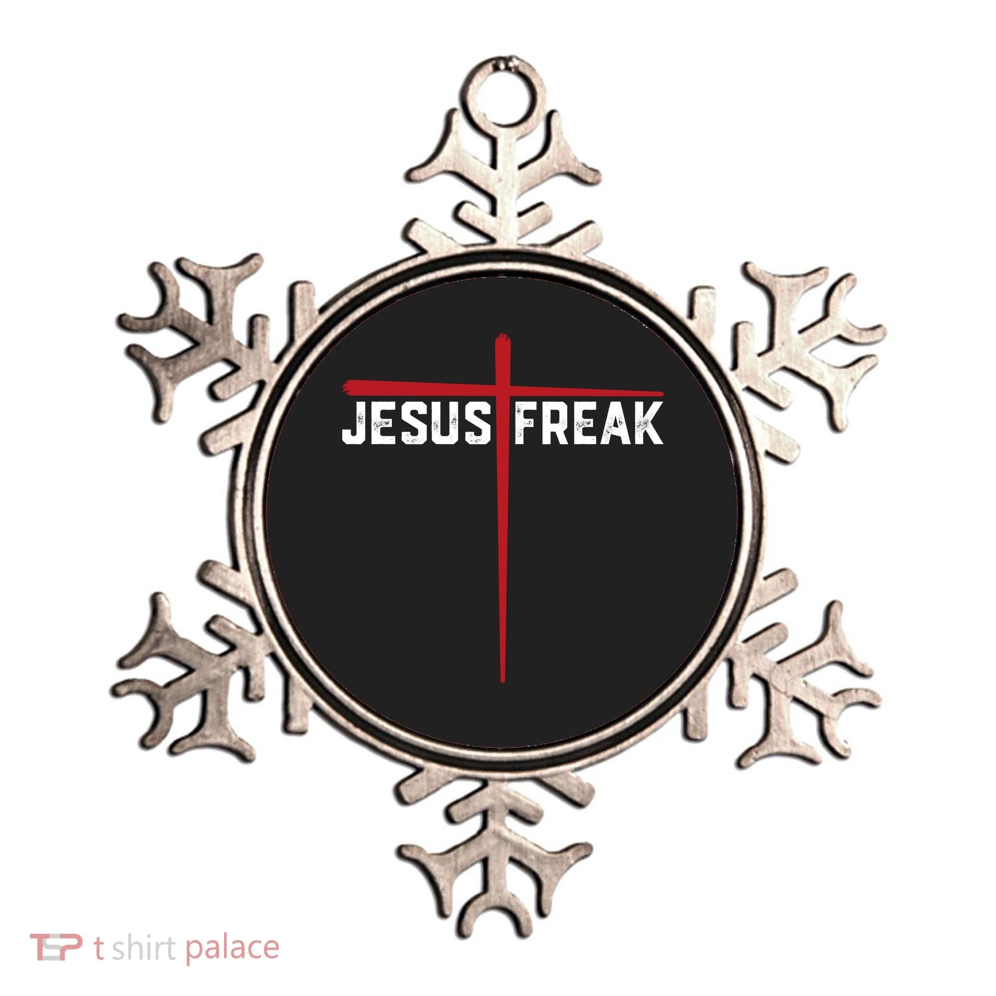 Christian Jesus Freak Red Cross Ornament