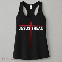 Christian Jesus Freak Red Cross Women's Tank Top thumb 3