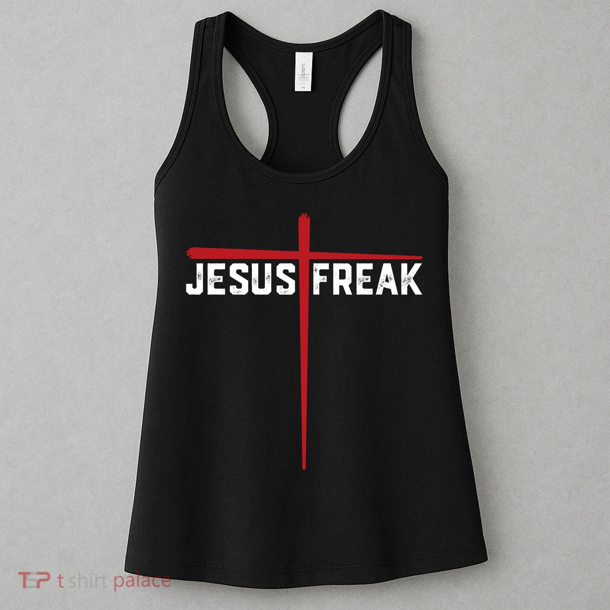 Christian Jesus Freak Red Cross Women's Tank Top